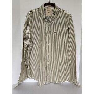 VTG. Hollister California Men's Long‎ Sleeve Stripe Shirt Size XL